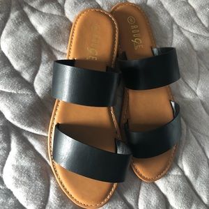 Black Sandals NEVER BEEN WORN